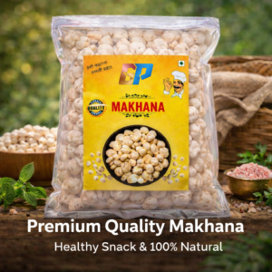Premium Makhana (Fox Nuts) 500gm – Healthy Roasted Phool Makhana Snack | High Protein & Low Fat | Crunchy & Natural