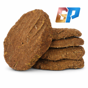 20pcs Natural Cow Dung Cake (Upla/Kanda) – Pure Organic Havan Samagri & Eco-Friendly Fuel for Pooja, Cooking & Ritual Use